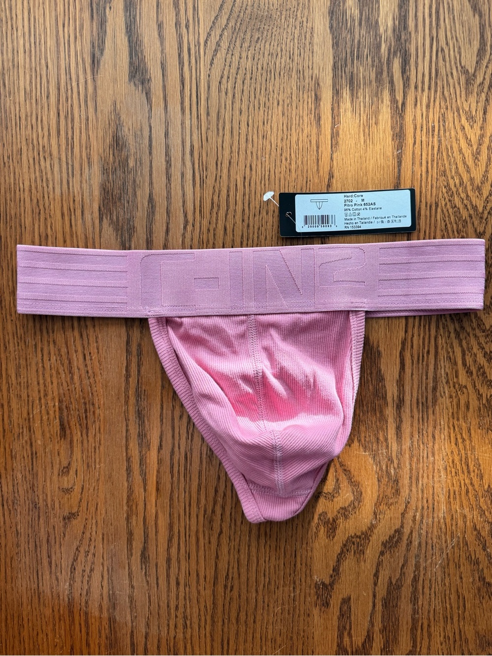 Men's C-In2 Pink Hard Core Thong in Pietro Pink (M) - NWT